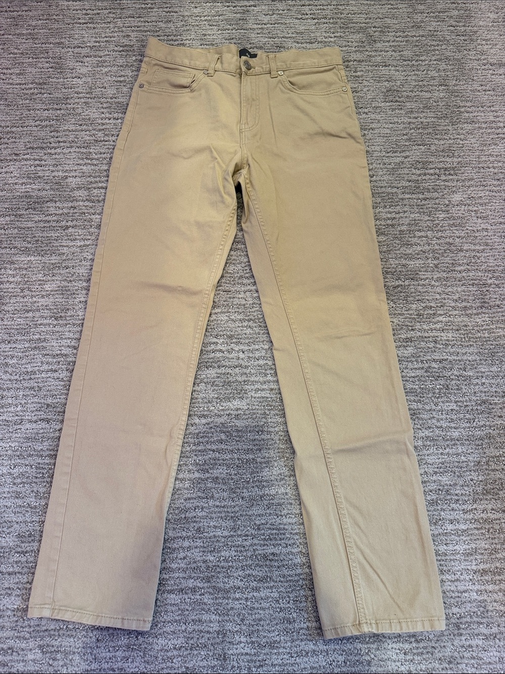 H & M Khaki Straight-Leg Pants